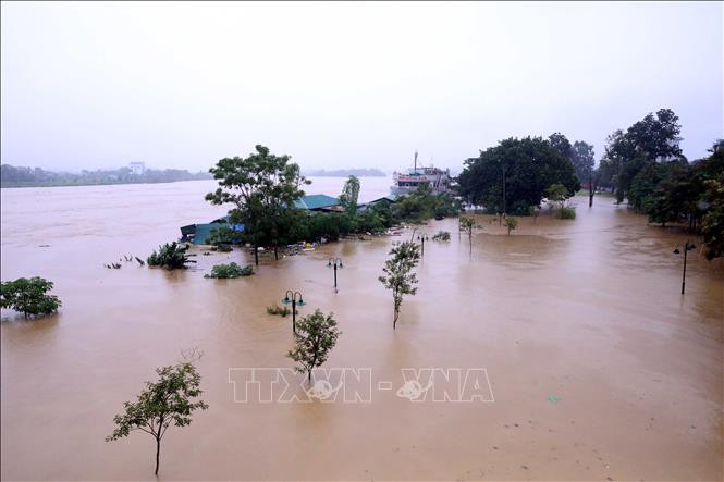 Lũ trên sông Cầu, sông Thương, sông Thái Bình, sông Hồng đang lên