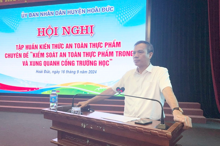 Hoài Đức tập huấn kiến thức về an toàn thực phẩm trường học