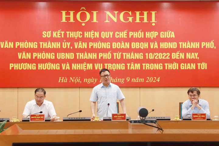 Tăng cường phối hợp giữa 3 cơ quan văn phòng thành phố Hà Nội