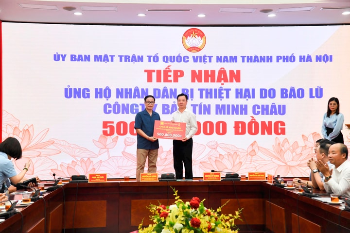 Bảo Tín Minh Châu hỗ trợ đồng bào bị thiệt hại do bão, lũ 760 triệu đồng