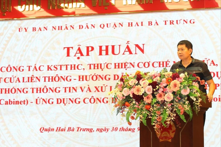 Quận Hai Bà Trưng: Duy trì tỷ lệ hồ sơ giải quyết đúng và trước hạn đạt 100%