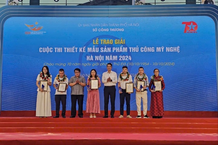 Hà Nội trao giải cuộc thi Thiết kế mẫu sản phẩm thủ công mỹ nghệ Hà Nội năm 2024