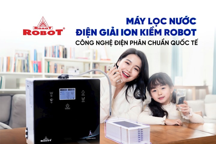 Công nghệ điện phân chuẩn quốc tế của máy lọc nước điện giải ion kiềm ROBOT