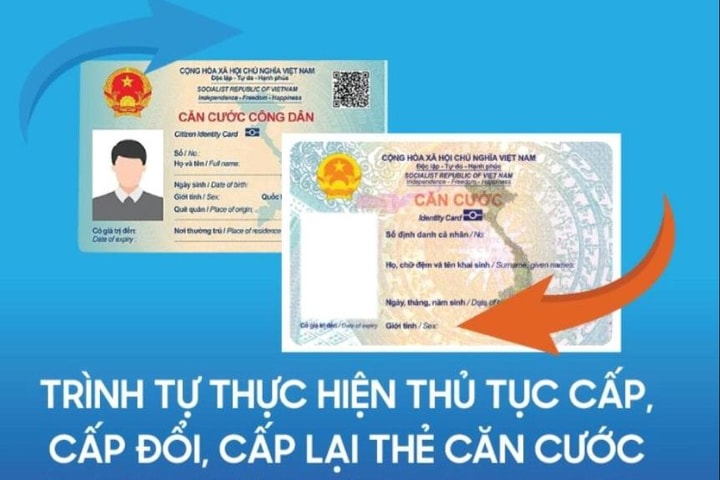 Cấp đổi thẻ căn cước trực tuyến được giảm 50% lệ phí