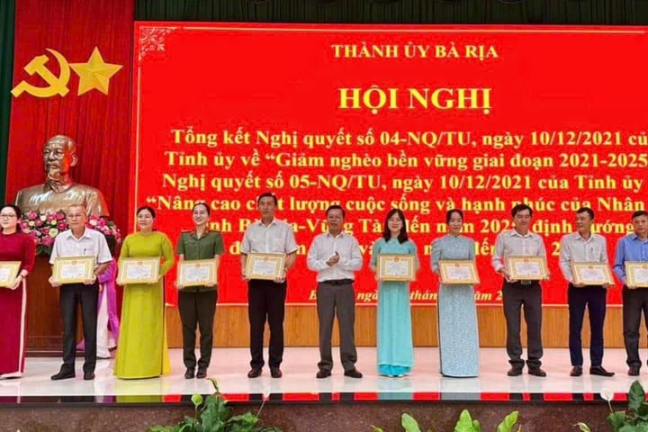 Thành phố Bà Rịa hoàn thành mục tiêu giảm nghèo và nâng cao chất lượng cuộc sống người dân giai đoạn 2021-2025