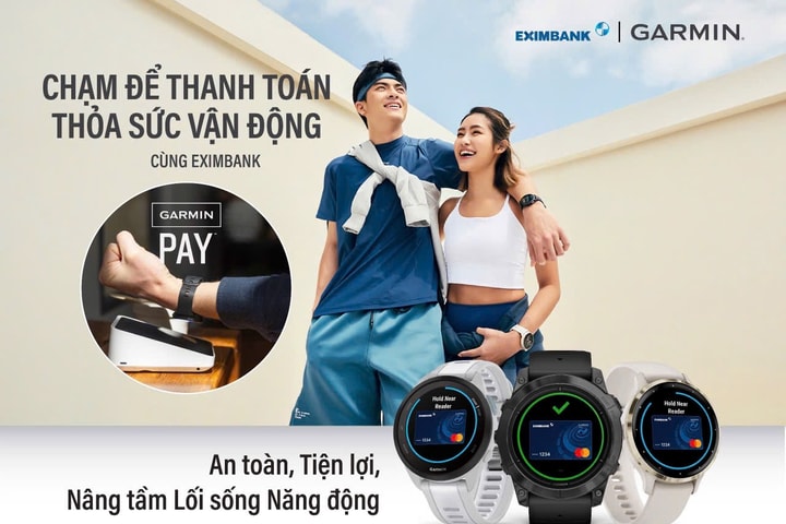 Eximbank ra mắt dịch vụ thanh toán Garmin Pay qua thẻ Eximbank Mastercard: Bước đột phá cho lối sống năng động