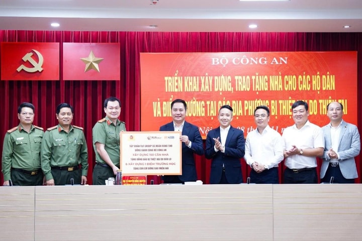 T&T Group và Ngân hàng SHB đồng hành cùng Bộ Công an xây nhà và điểm trường cho địa phương thiệt hại bởi lũ