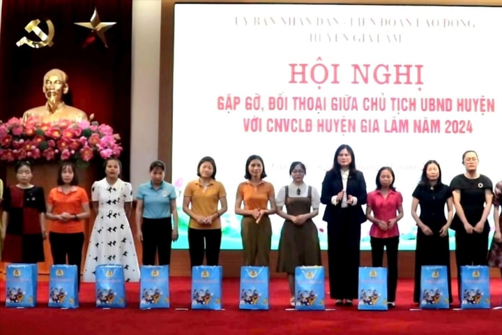 Gia Lâm: Gần 20.000 lượt công đoàn viên, người lao động được chăm lo