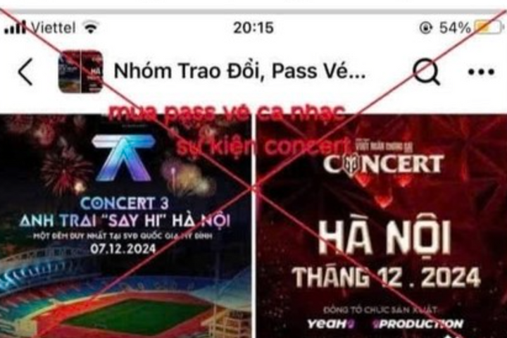 Cảnh báo lừa đảo khi mua vé chương trình "Anh trai say hi”