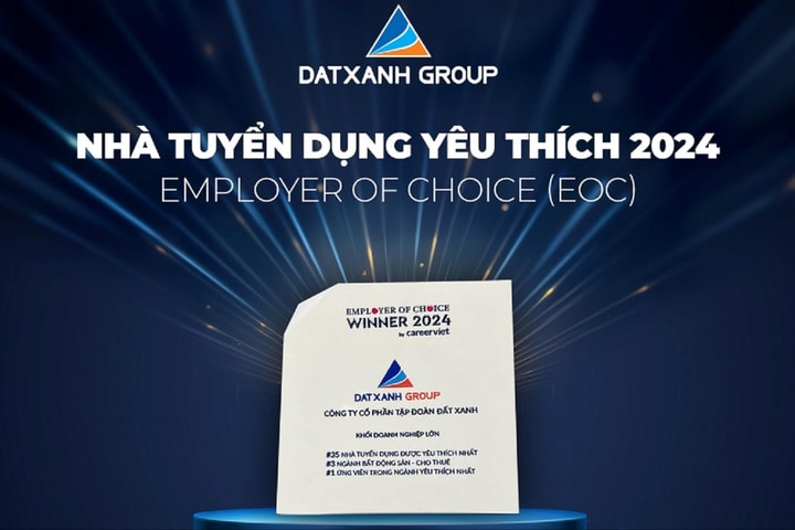 Tập đoàn Đất Xanh được vinh danh Top nhà tuyển dụng được yêu thích nhất năm 2024