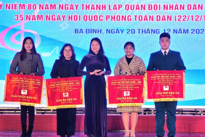 Sôi nổi Ngày hội Văn hóa quân - dân tại quận Ba Đình