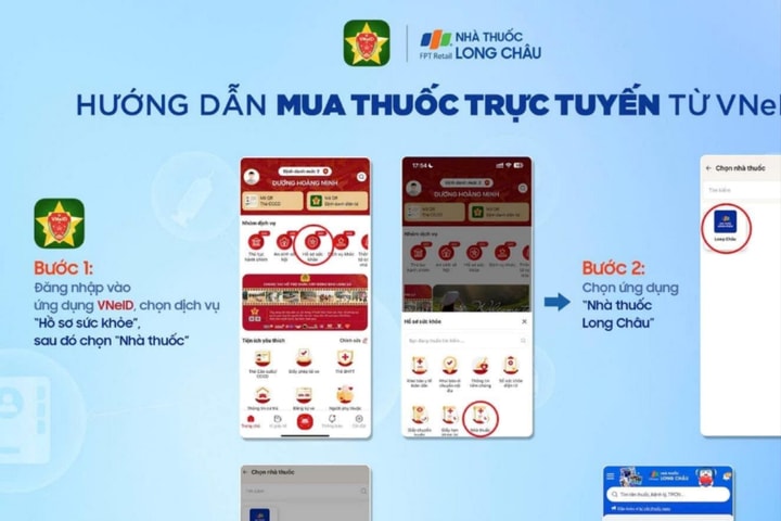 Dễ dàng mua thuốc trực tuyến trên ứng dụng VNeID