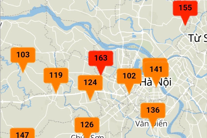 Hôm nay, Hà Nội còn 2 khu vực chất lượng không khí xấu