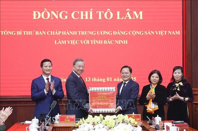 Tổng Bí thư Tô Lâm thăm và làm việc với tỉnh Bắc Ninh