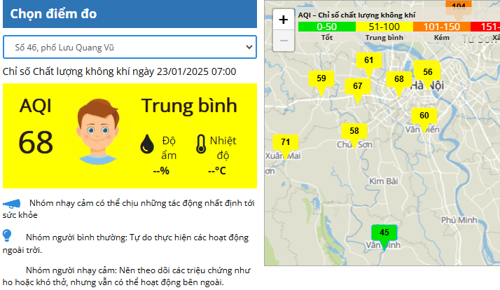 Thời tiết thay đổi giúp Hà Nội thoát khỏi cảnh ô nhiễm không khí kéo dài