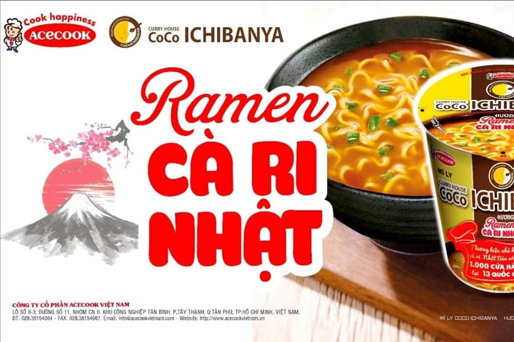 Ra mắt sản phẩm mì ly Curry House Coco Ichibanya - Ramen Cà ri Nhật