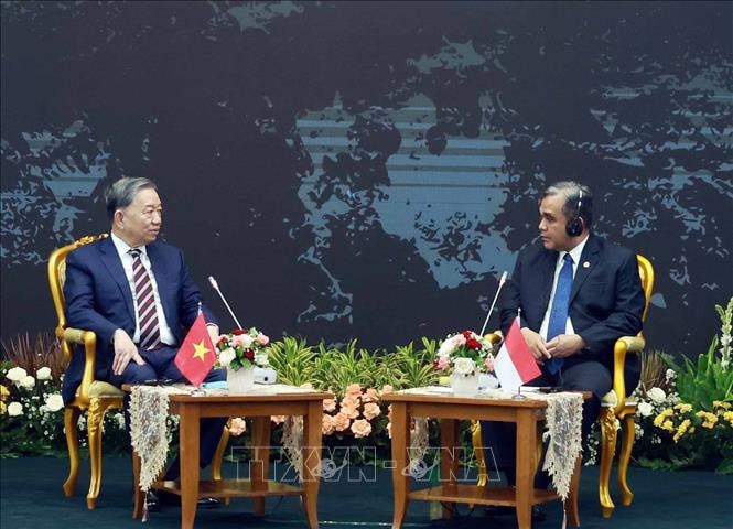 Tổng Bí thư Tô Lâm hội kiến Chủ tịch Hội đồng Hiệp thương Nhân dân Indonesia