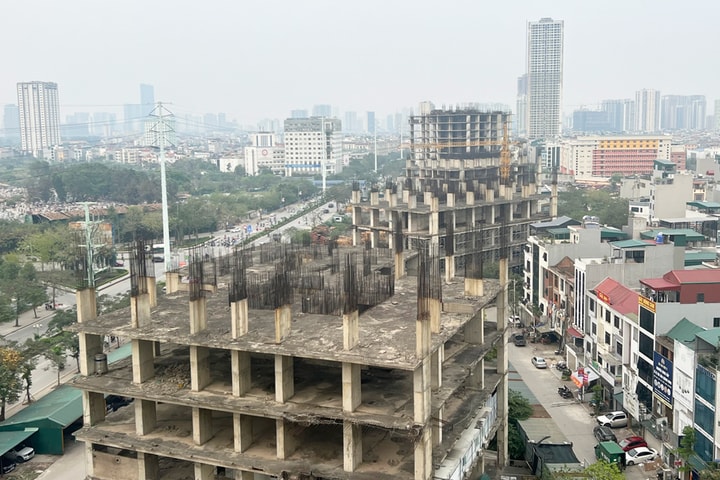 Hà Nội: Hàng loạt khối nhà chung cư chậm tiến độ