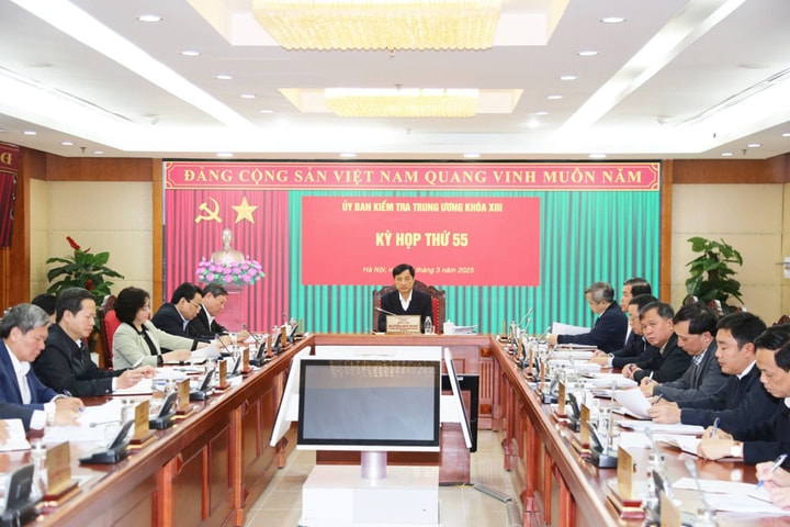 Thông cáo báo chí kỳ họp thứ 55 của Ủy ban Kiểm tra Trung ương