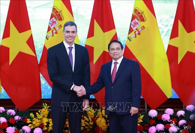 Tuyên bố chung về kết quả chuyến thăm chính thức Việt Nam của Thủ tướng Tây Ban Nha Pedro Sánchez