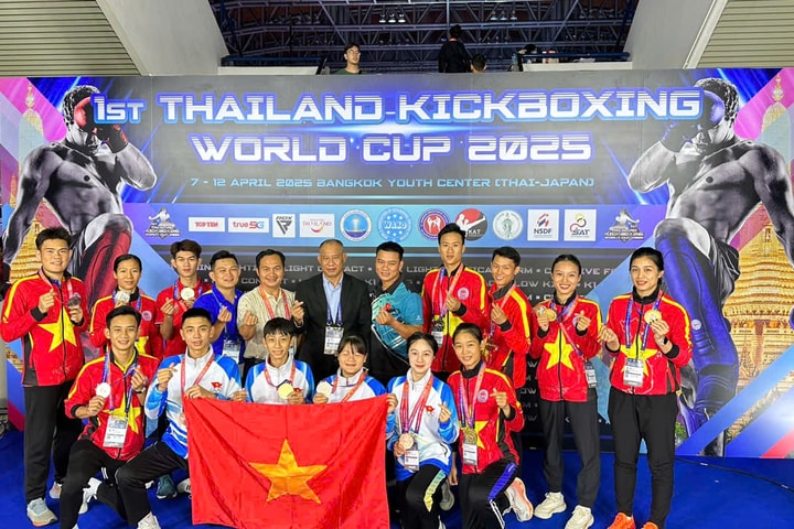 Đội tuyển kickboxing Việt Nam giành 5 Huy chương vàng tại Cúp thế giới