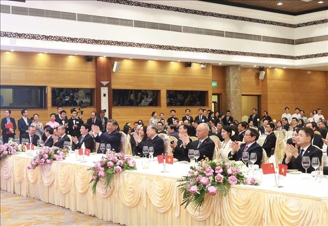 Chiêu đãi trọng thể chào mừng Tổng Bí thư, Chủ tịch Trung Quốc Tập Cận Bình