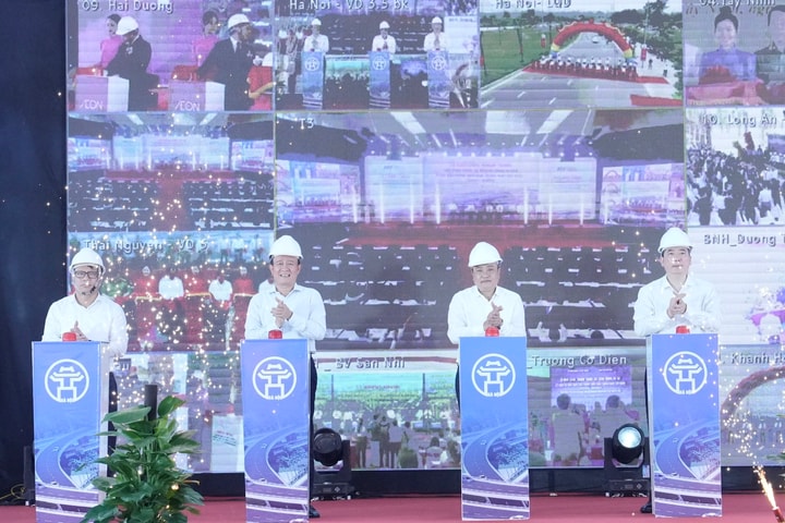 Hà Nội: Khởi công dự án xây dựng nút giao khác mức giữa đường Vành đai 3,5 với Đại lộ Thăng Long