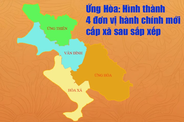 Ứng Hòa: Hình thành 4 đơn vị hành chính cấp xã mới sau sắp xếp