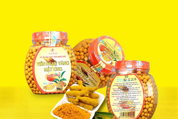 Tinh bột nghệ Bà Bé - tinh túy từ nghệ nếp thơm Gia Lâm