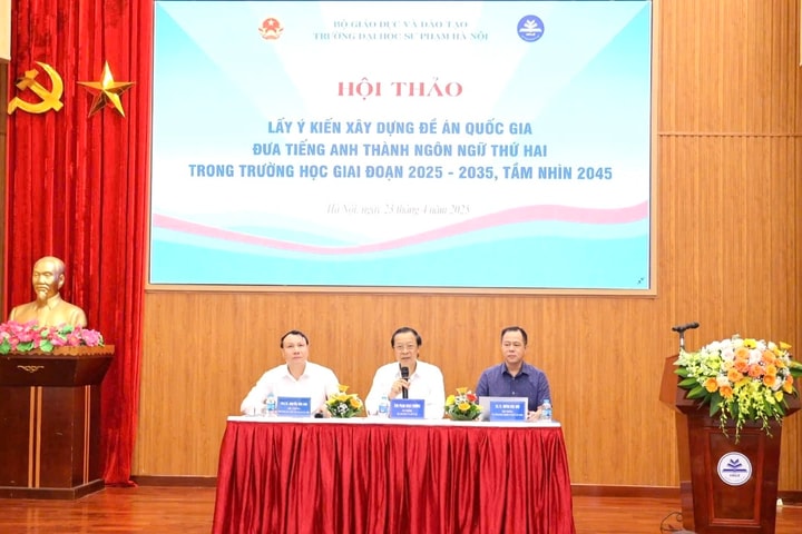 Lấy ý kiến xây dựng đề án đưa tiếng Anh thành ngôn ngữ thứ hai trong trường học