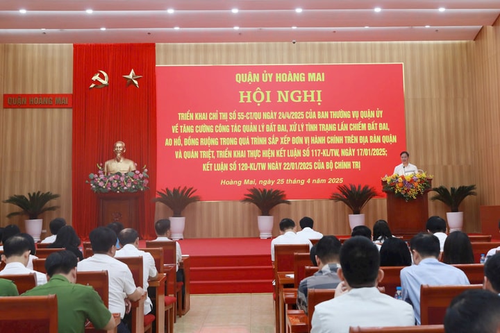 Hoàng Mai: Xử lý nghiêm tình trạng lấn chiếm đất đai, ao hồ