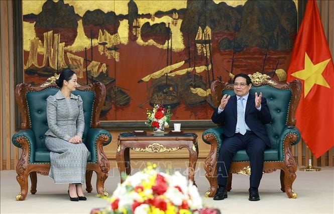 Thủ tướng Phạm Minh Chính tiếp Bộ trưởng Thương mại Campuchia