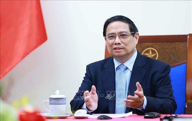 Thủ tướng Phạm Minh Chính điện đàm với Thủ tướng Malaysia Anwar Ibrahim