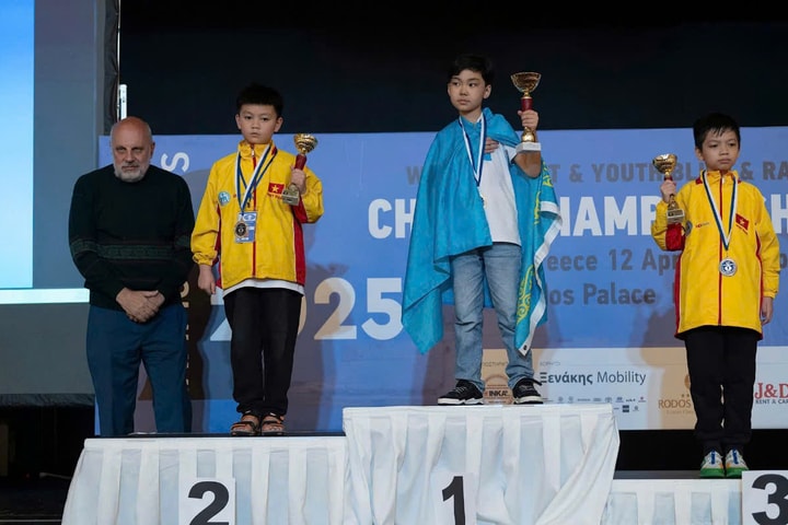 Điểm nhấn từ tấm huy chương cờ vua trẻ thế giới