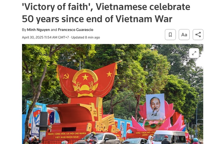 Báo chí quốc tế đưa tin đậm nét về Lễ kỷ niệm 50 năm Ngày Giải phóng miền Nam, thống nhất đất nước