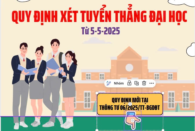 Quy định mới về xét tuyển thẳng đại học từ 5-5-2025