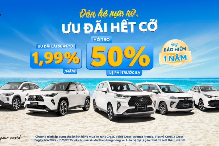 Tiếp tục đà tăng trưởng, Toyota tri ân khách hàng với loạt ưu đãi hấp dẫn