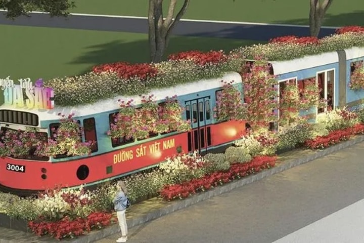 Festival Hoa lan TP Hồ Chí Minh 2025 lấy cảm hứng từ đoàn tàu Thống Nhất