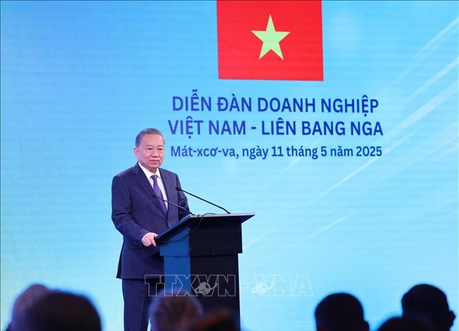Tổng Bí thư Tô Lâm dự Diễn đàn doanh nghiệp Việt Nam - Liên bang Nga