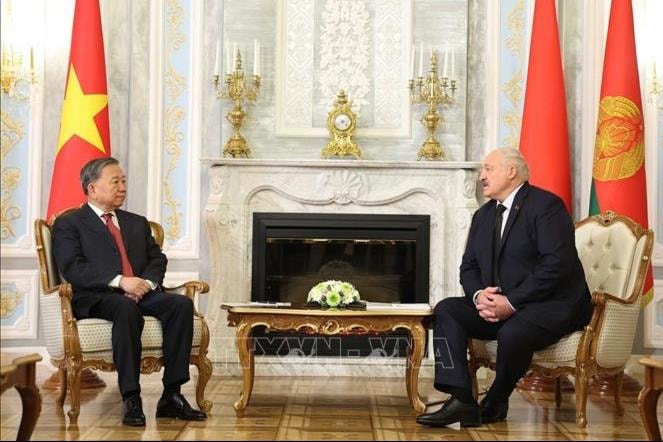 Tổng Bí thư Tô Lâm hội đàm với Tổng thống Belarus Aleksandr Lukashenko