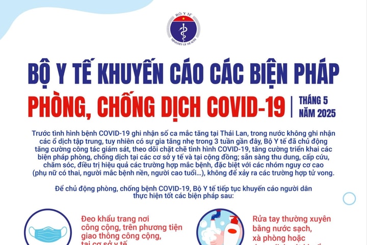 Bộ Y tế khuyến cáo các biện pháp phòng, chống dịch Covid-19
