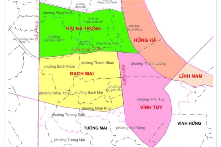 Dự kiến trụ sở cơ quan hành chính - chính trị 3 phường mới của Quận Hai Bà Trưng