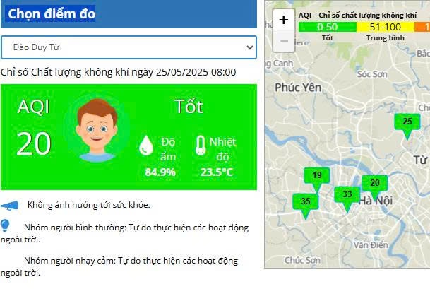 “Sắc xanh” bao phủ thành phố Hà Nội