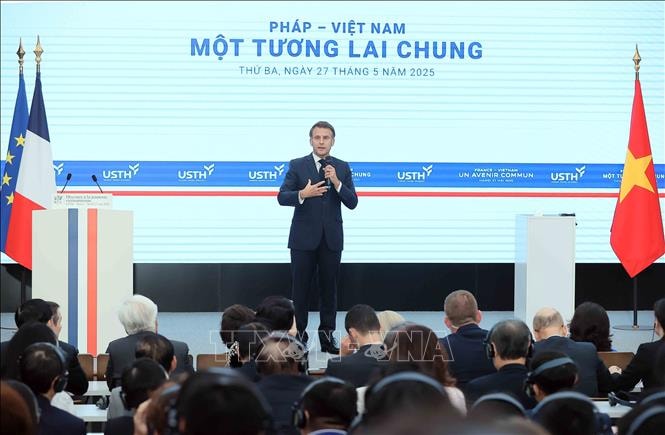 Tổng thống Pháp Emmanuel Macron: Pháp muốn hợp tác với Việt Nam trong lĩnh vực trí tuệ nhân tạo