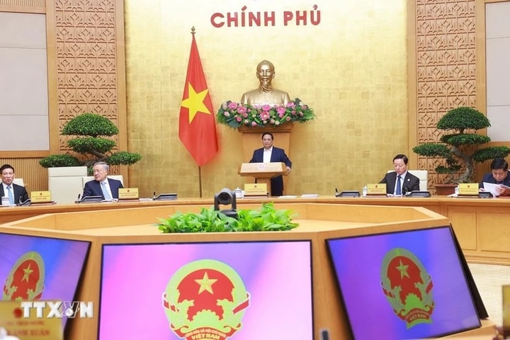 Thủ tướng Phạm Minh Chính chủ trì phiên họp Chính phủ thường kỳ tháng 5-2025