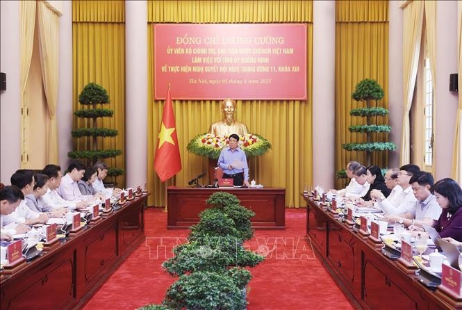 Chủ tịch nước Lương Cường: Quảng Ninh cần khẳng định vị thế đi đầu của vùng đồng bằng Bắc Bộ
