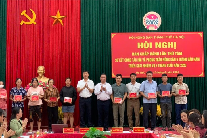 243 hội viên nông dân có hoàn cảnh khó khăn được tặng sổ BHXH và thẻ BHYT