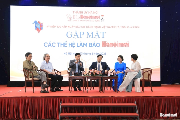 Gặp mặt các thế hệ làm báo Hànộimới kỷ niệm 100 năm Ngày Báo chí cách mạng Việt Nam