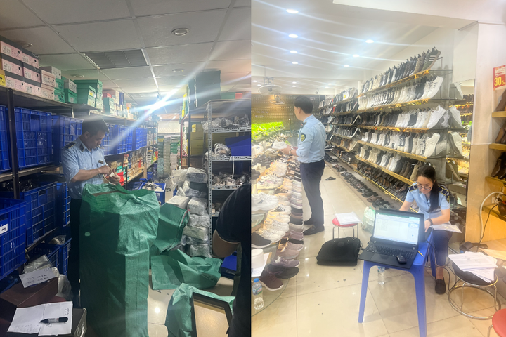 Hà Nội: Tạm giữ 2.570 sản phẩm giày dép trị giá hơn 2,4 tỷ đồng