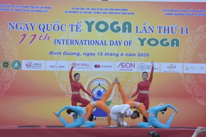 Rộn ràng Ngày Quốc tế Yoga lần thứ 11 tại Bình Dương